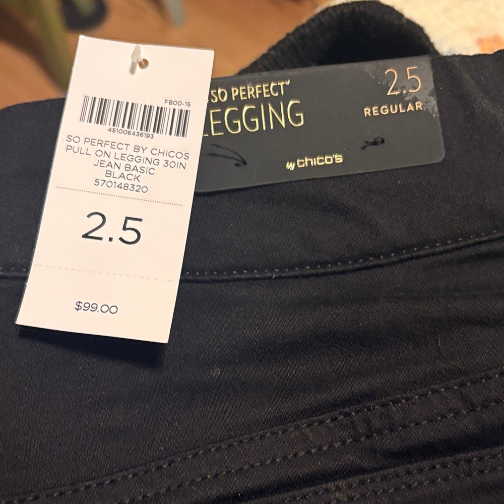 Chico's Black So Perfect Leggings